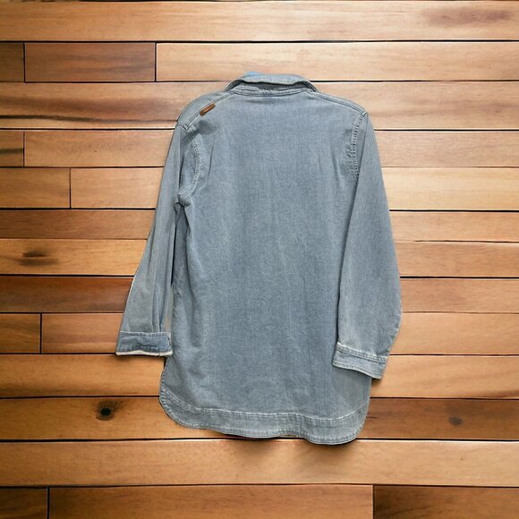 Picture Organic Clothing Company Super Soft Denim Cotton Shirt Jacket Size L - Picture 2 of 9